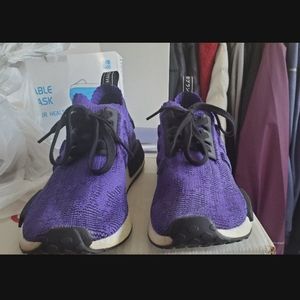 Adidas NMD primeknit mens size 7.5 purple